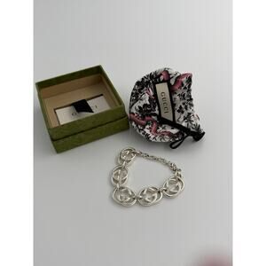 Gucci Interlocking GG Chain Bracelet – Sterling Silver